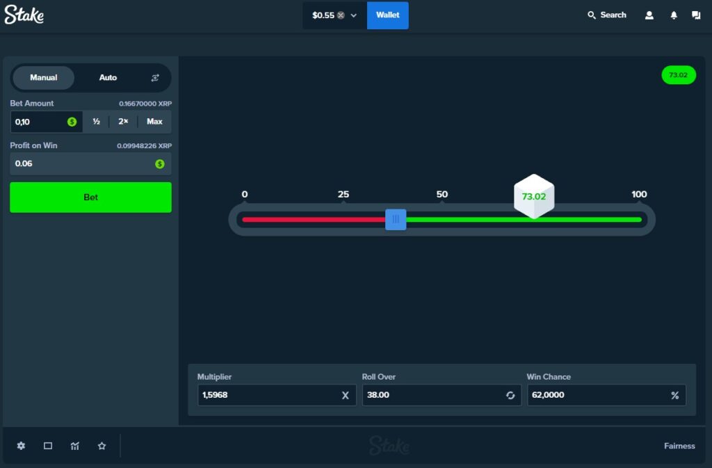 stake dice ripple